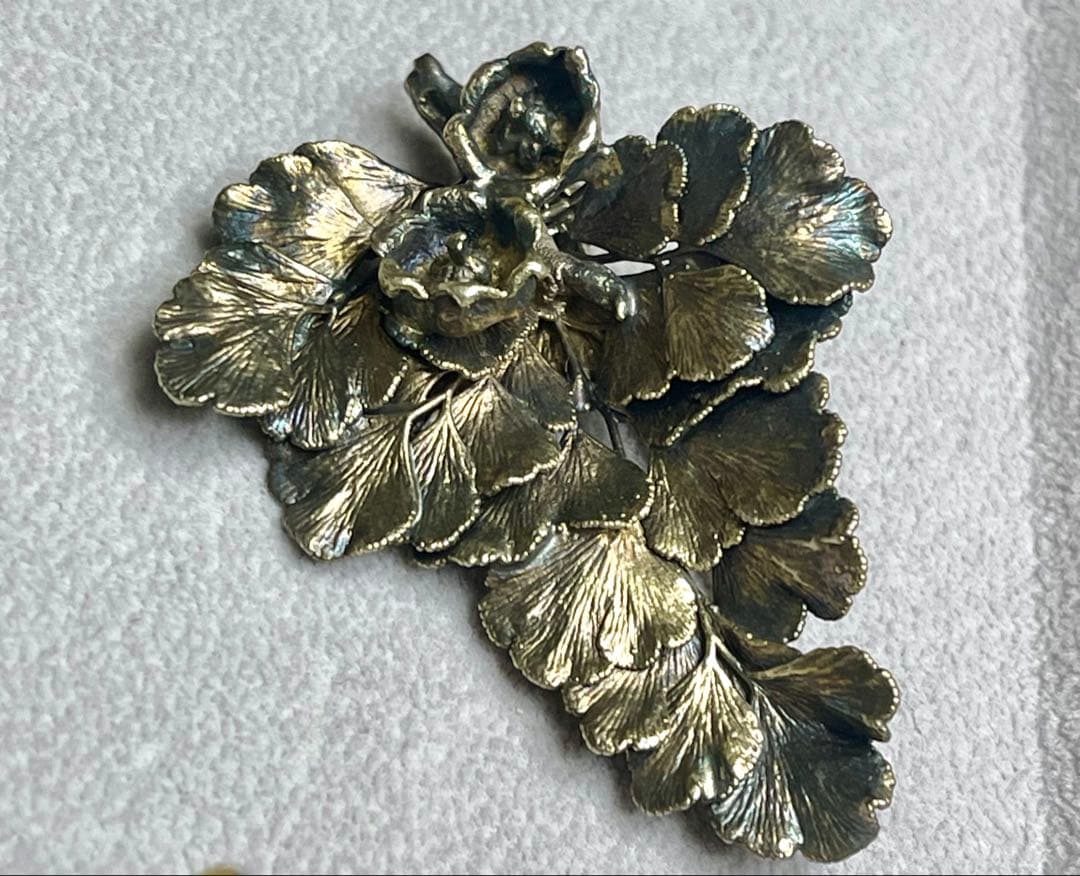 FLORA DANICA EGGERT フローラダニカヴィンテージリーフブローチ