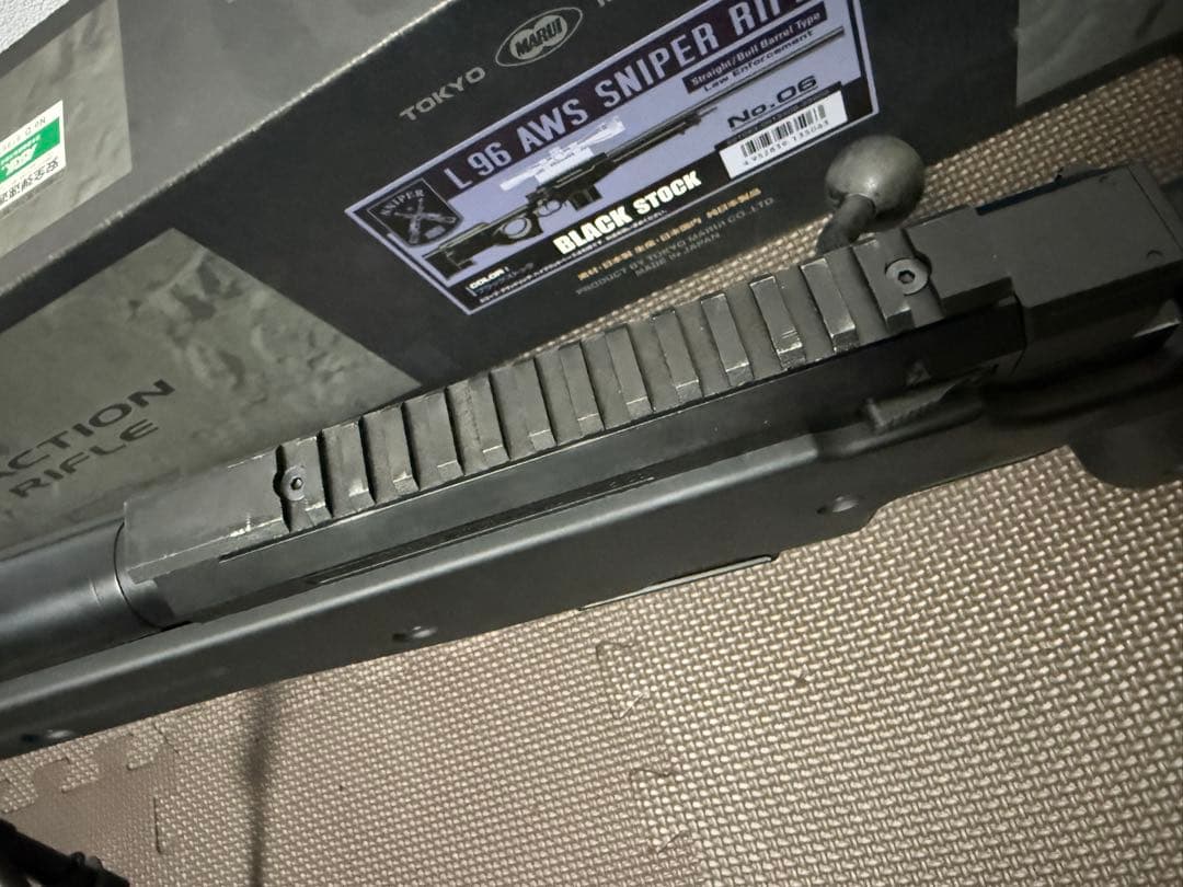 L96 AWS スナイパーライフル トイガン、ブラックエアコッキング