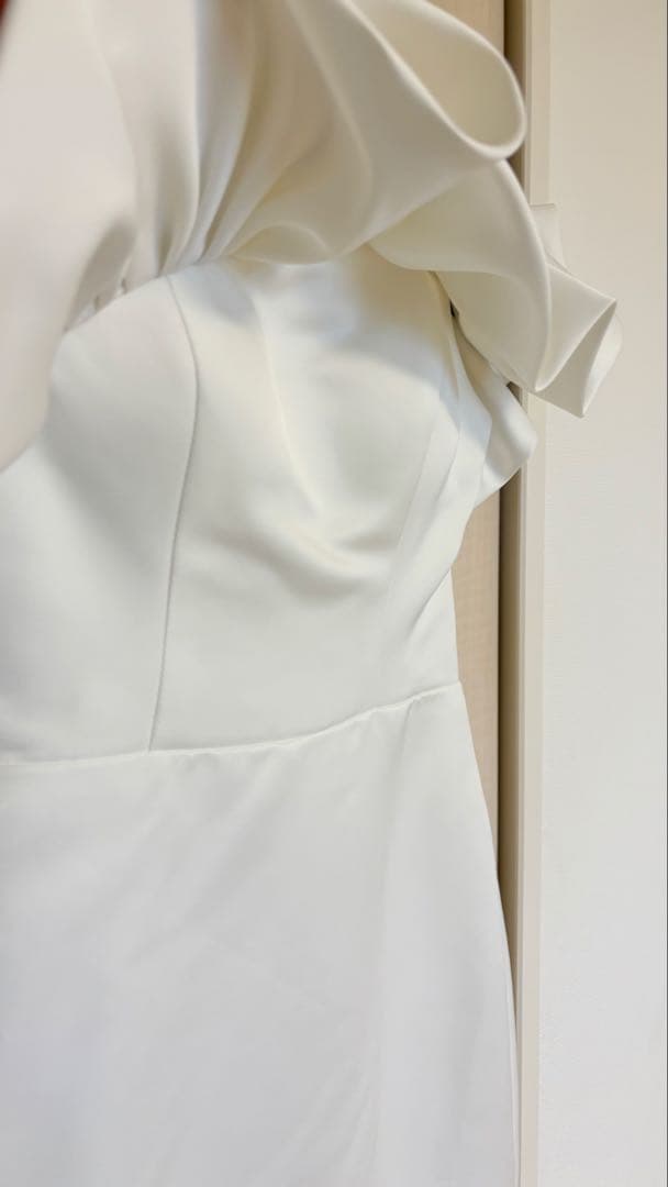 【美品】ドレスプロダクション ウェディングドレスw268