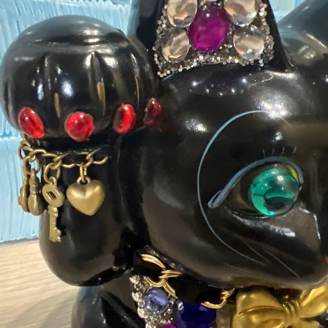 招き猫　まねきねこ　骨董品　アンティーク　ストーン　昭和　置物