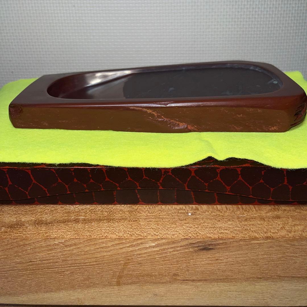 ⭕️岩手県　紫雲石硯　佐藤幸雄　新品美品　20cm超