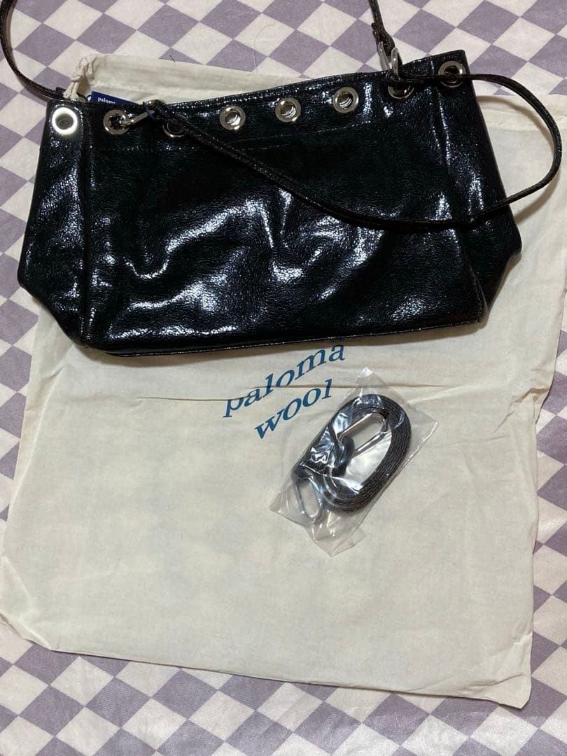 paloma wool レザー ショルダーバッグ ブラック