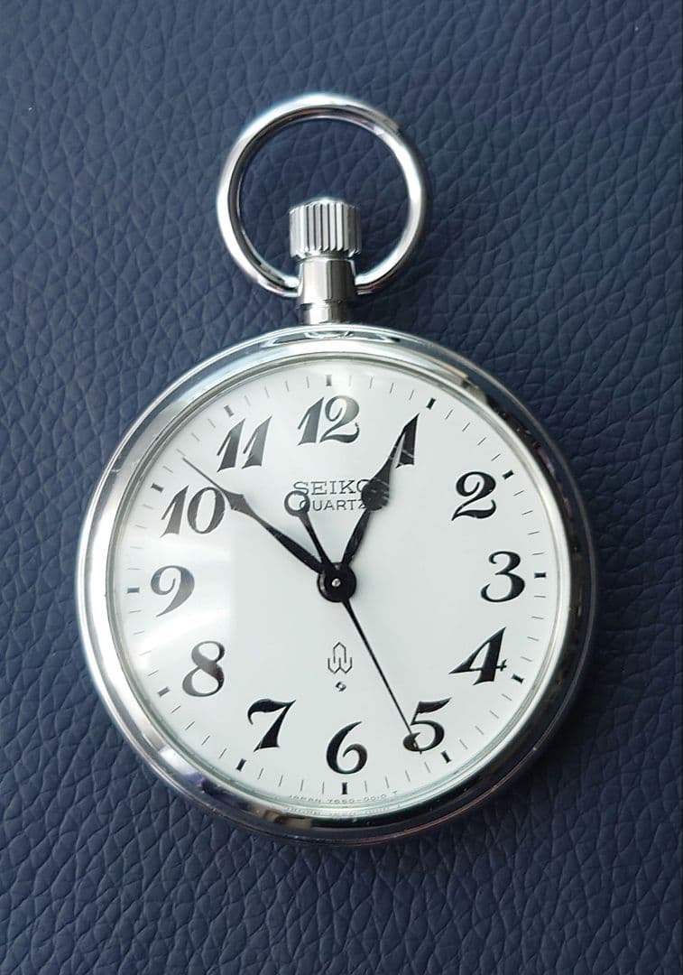 【チャレンジ20000キロ刻印/稼働】SEIKOセイコー鉄道懐中時計 専用箱あり