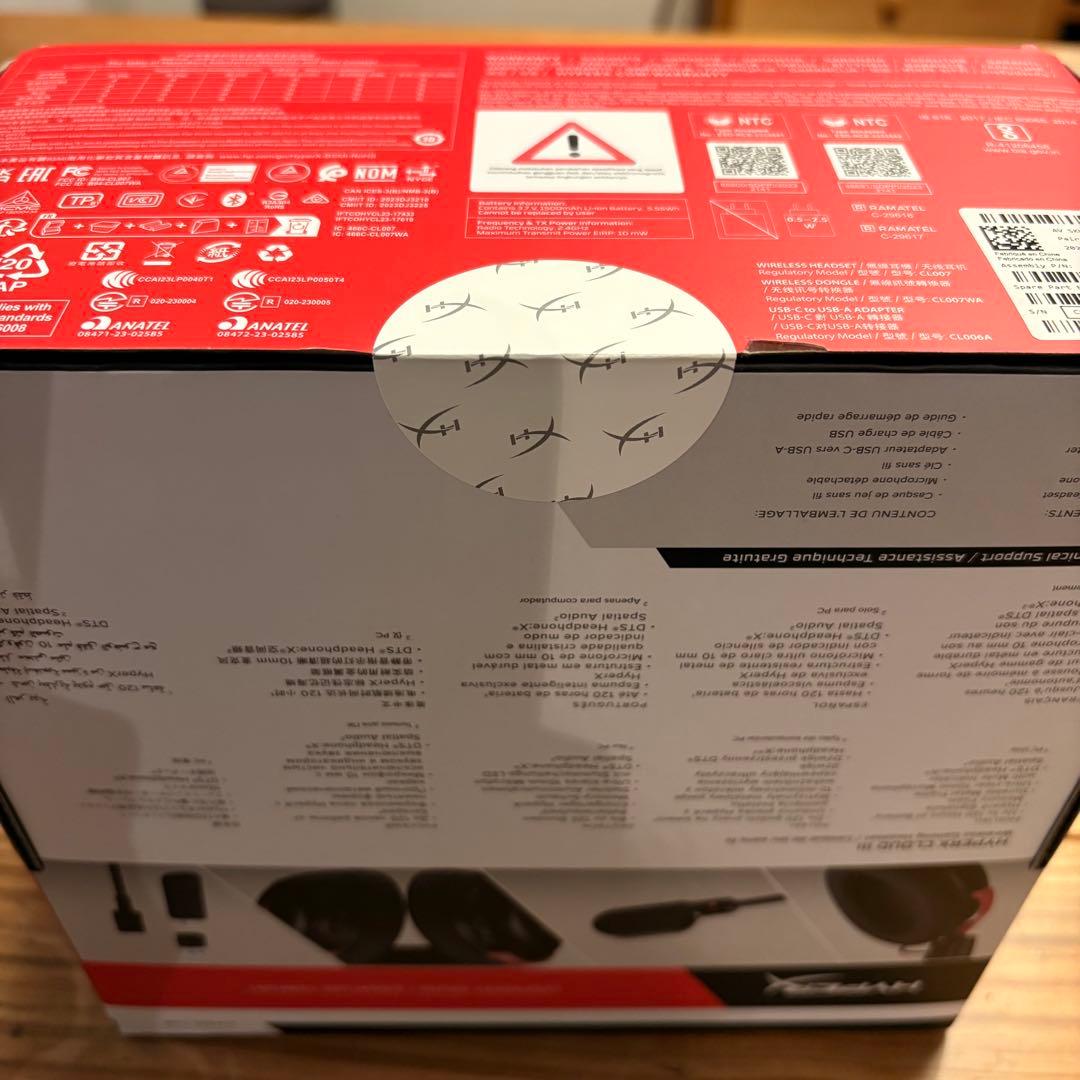 【新品・未使用】HYPERX CLOUD Ⅲ WIRELESS ⑤ Last