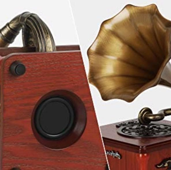 レトロでアンティークな高級感溢れるデザイン♪❤想像を超えた超高音質★蓄音機