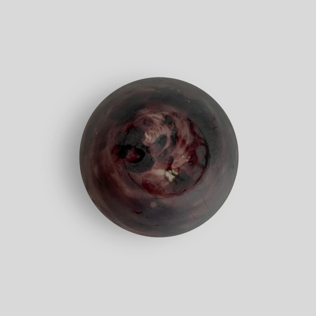 真作【藤田喬平】 手吹きガラス フラワーベース 花瓶 宙吹き 文化勲章 作家