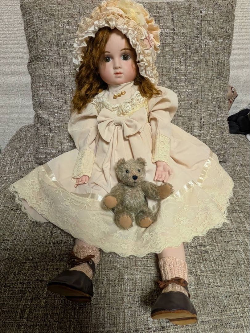 ビスクドール　作家物、1993年　西崎富久子　60センチ　シーリー社ボディ