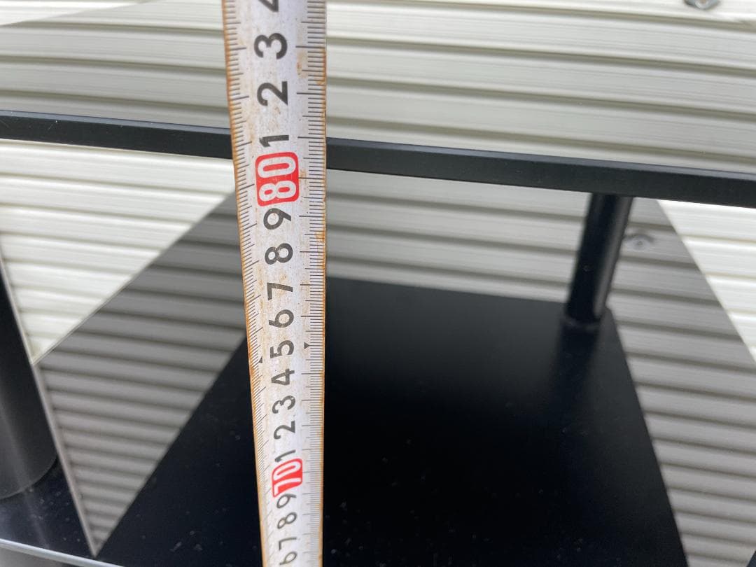 ★状態〇★ オーディオラック FITUEYES 強化ガラス 棚板 キャスター付き