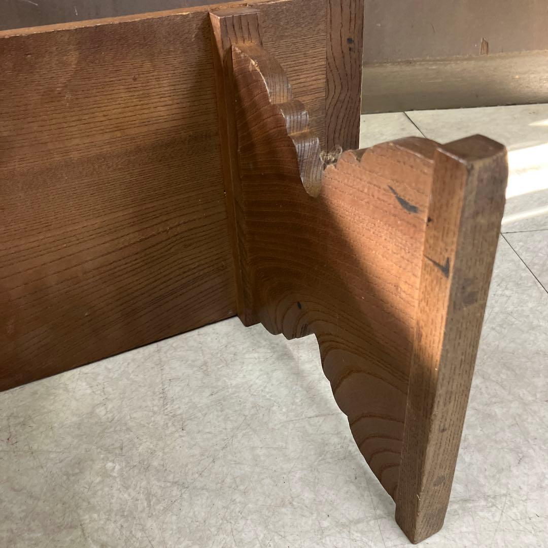 A-壁 昭和レトロ 文机 古家具 飾り台 花台 ローテーブル 無垢材 レトロ