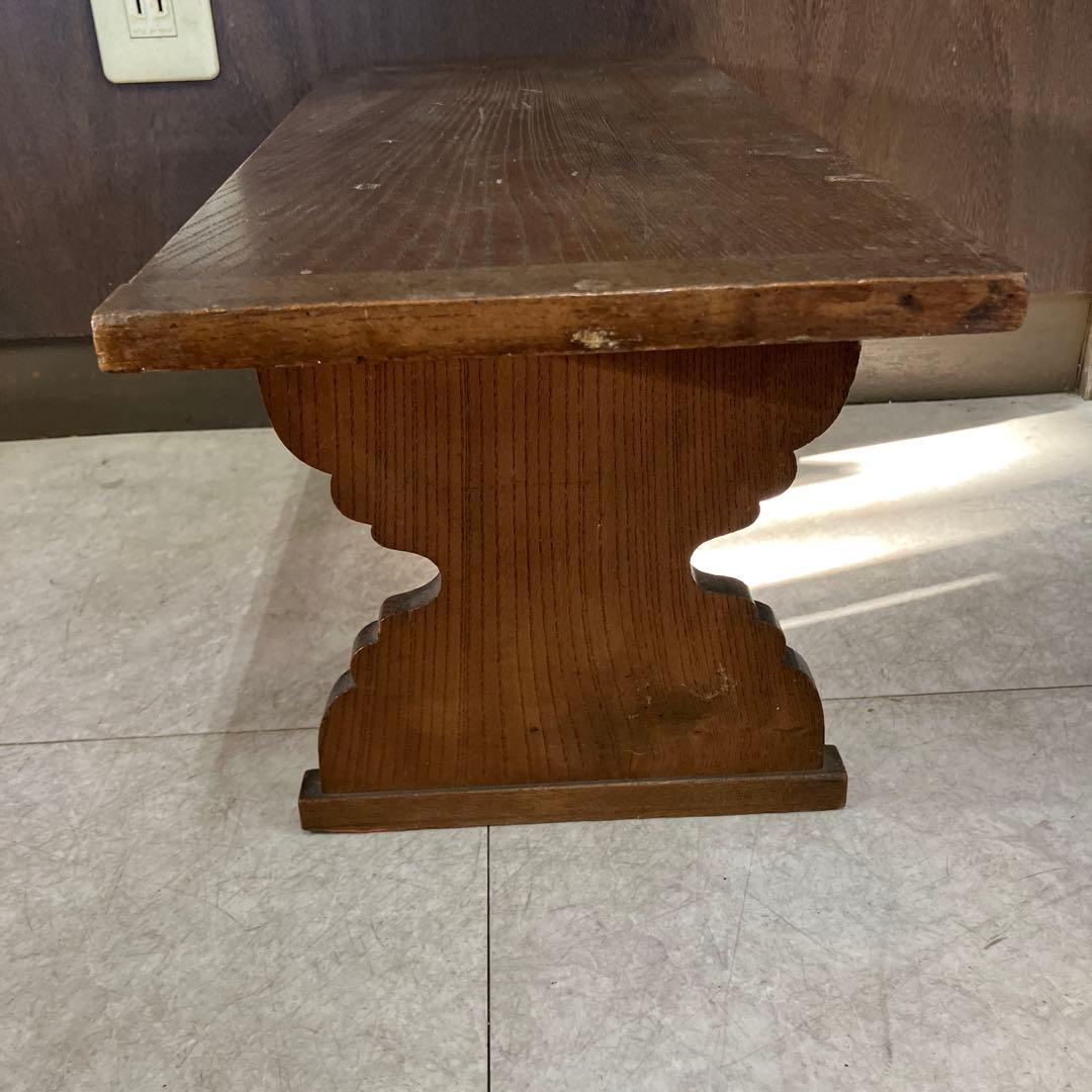 A-壁 昭和レトロ 文机 古家具 飾り台 花台 ローテーブル 無垢材 レトロ