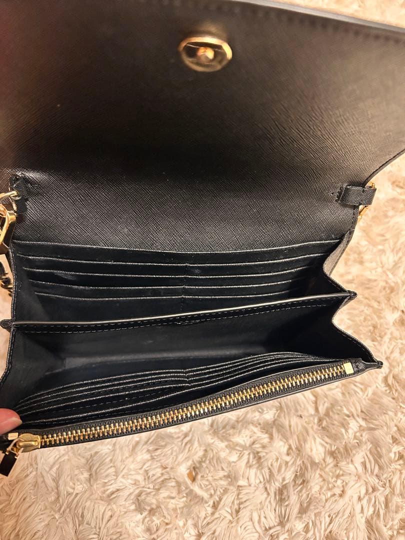 【美品】　トリーバーチ　チェーンウォレット　ロビンソン　ブラック
