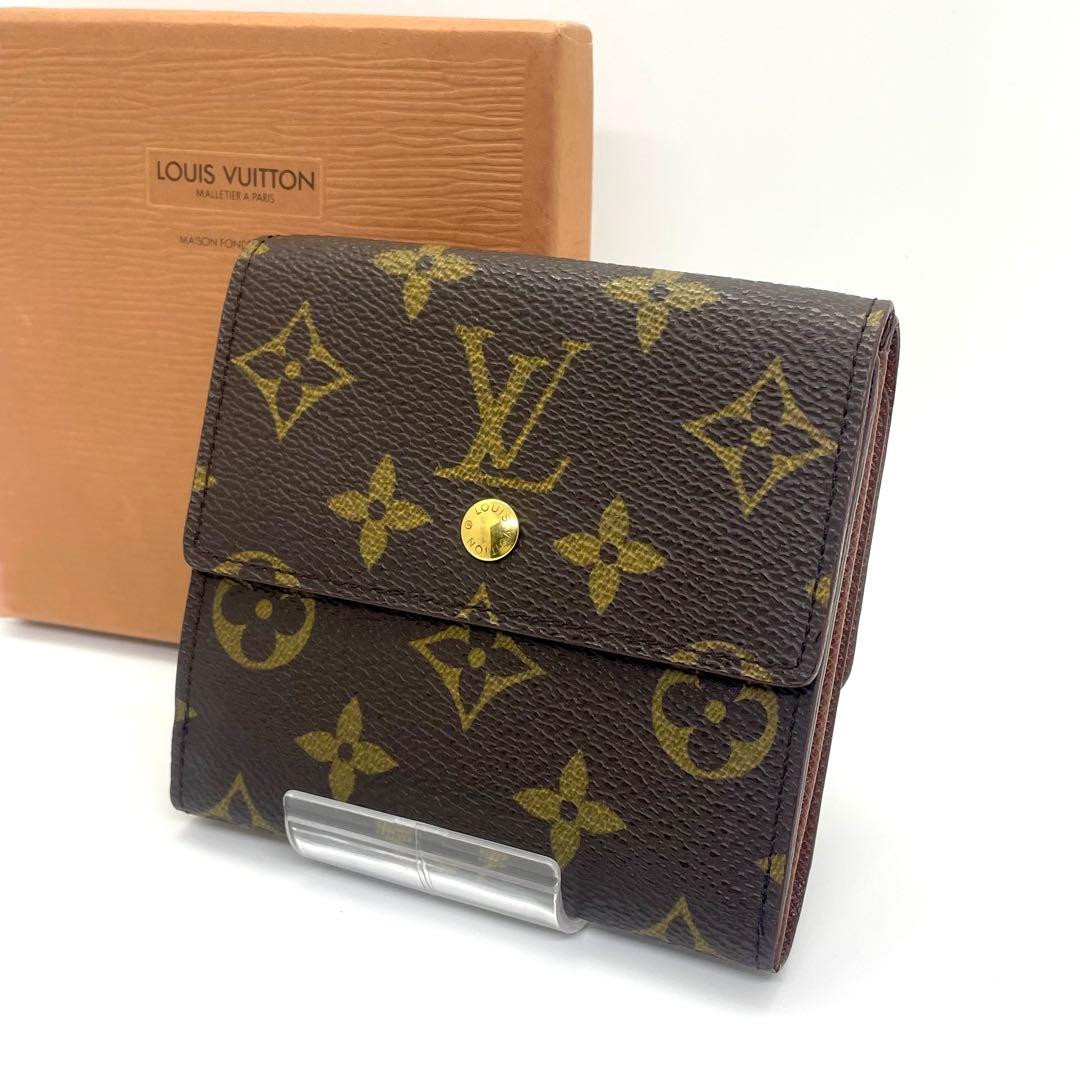 ルイヴィトン モノグラム ポルトモネ ビエ カルトクレディ Wホック 財布