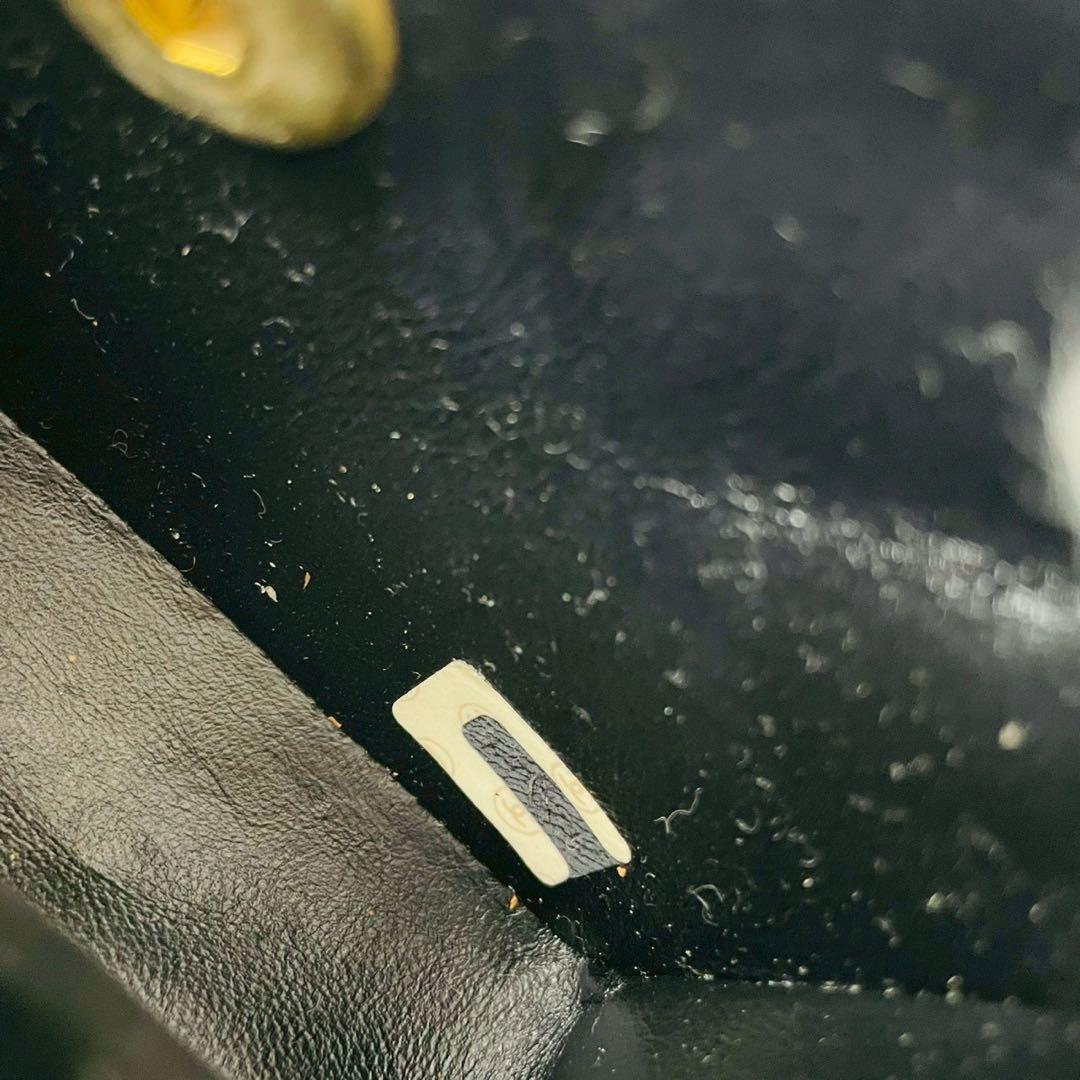 CHANEL　シャネル ミニマトラッセチェーンショルダー コットン ブラック