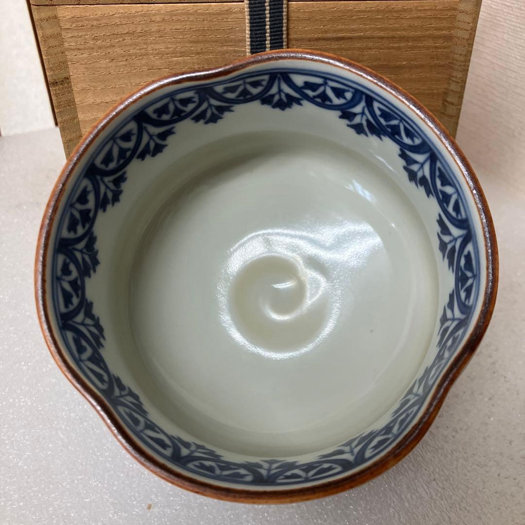 茶道具　茶碗　青華　茶碗￼　和峰　造　N8AEC