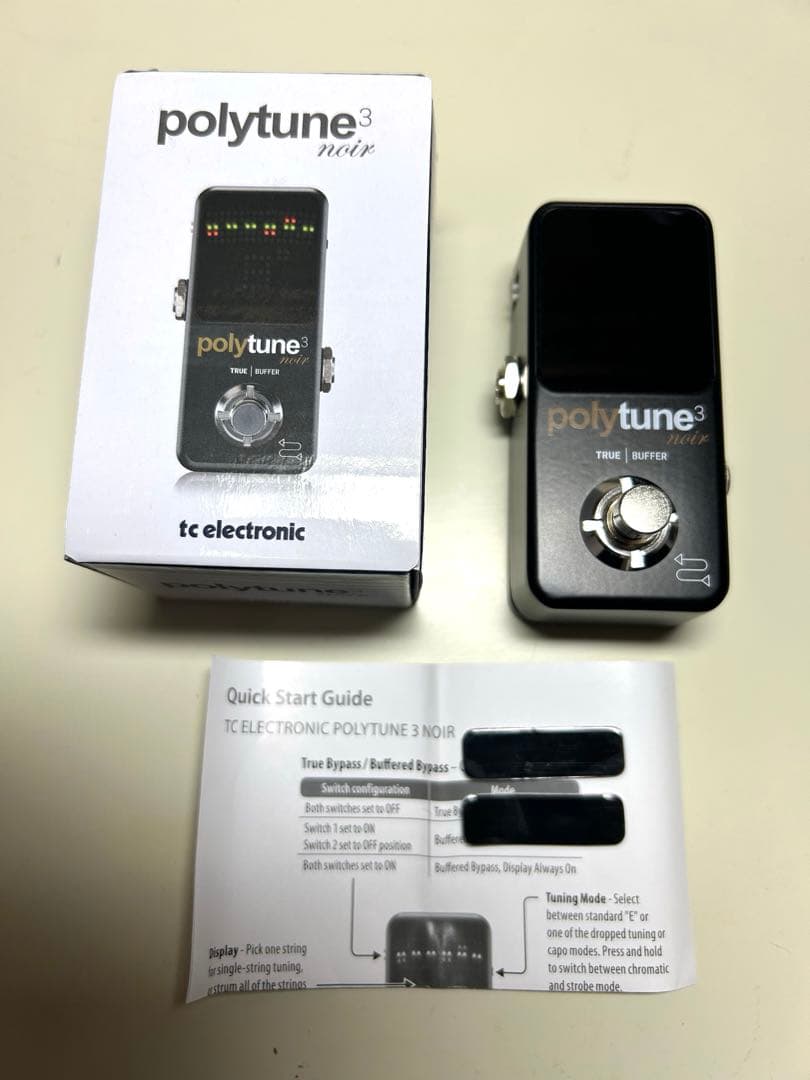 TC Electronic polytune3 noir エフェクターチューナー