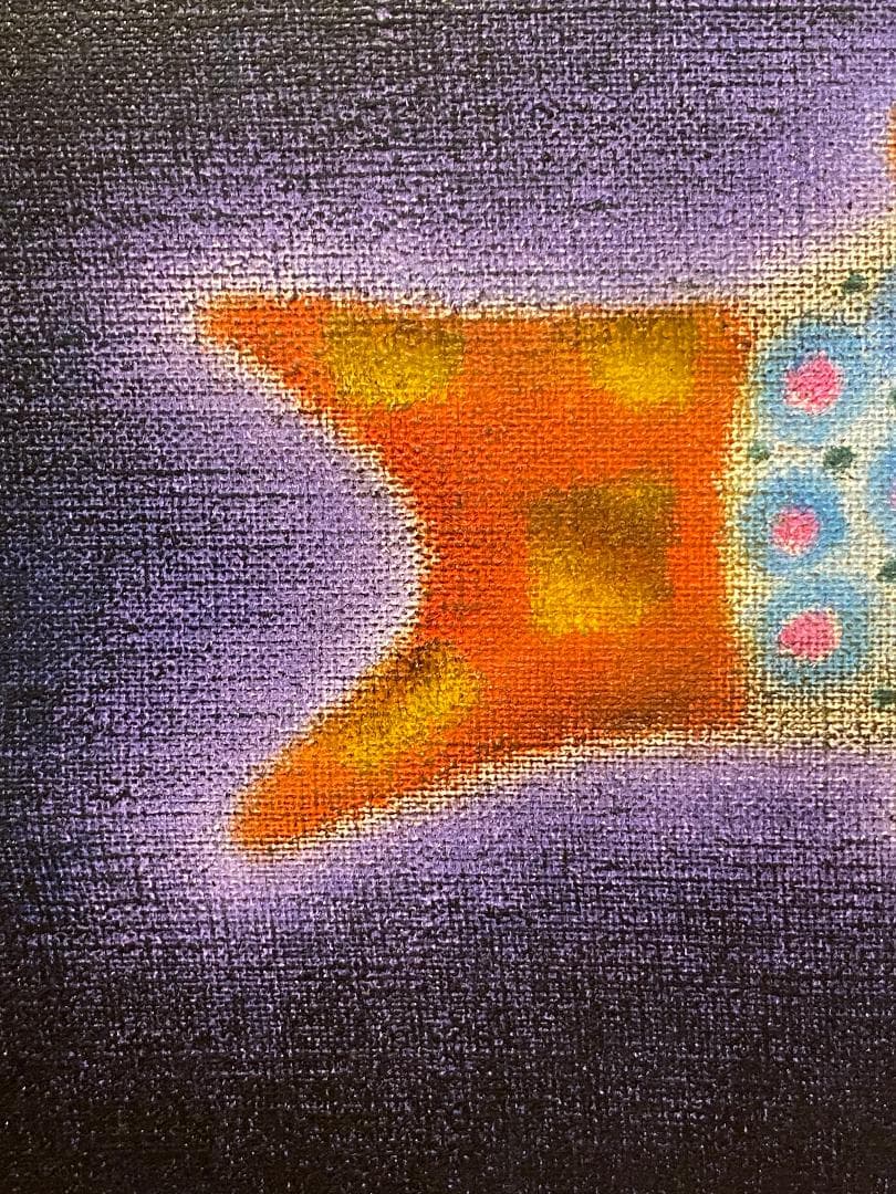 「真作」井上博幾「空を飛ぶ少年」人物画　油彩画　額装　サイン有り　F4号