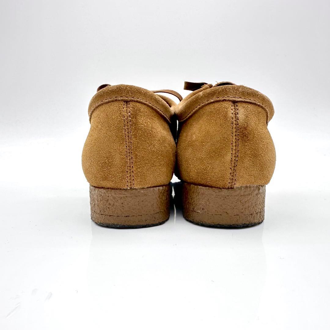 【美品】クラークス ワラビー ブラウン スエード モカシン UK8