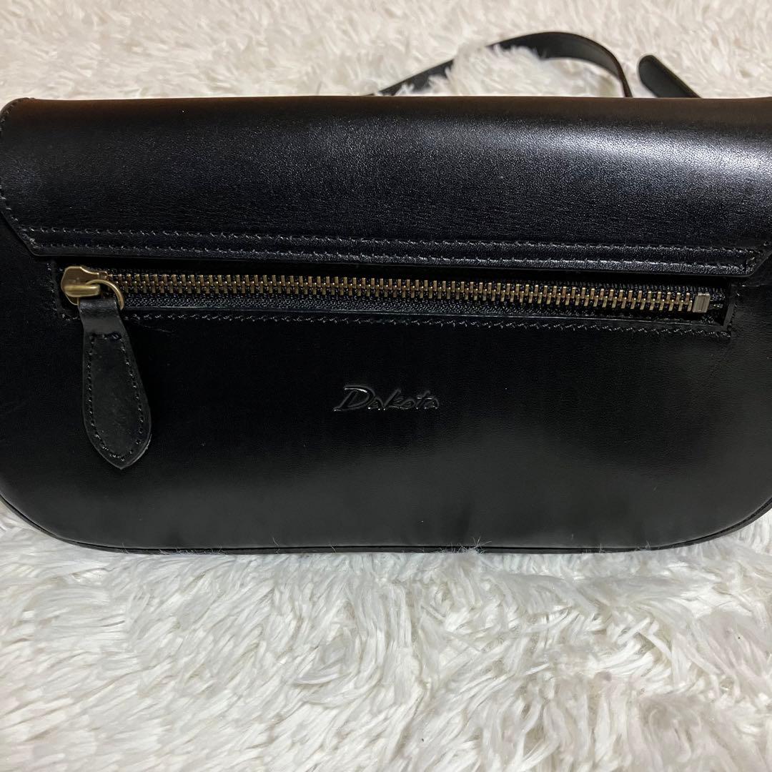 極美品 Dakota ミニショルダーバッグ レザー 黒