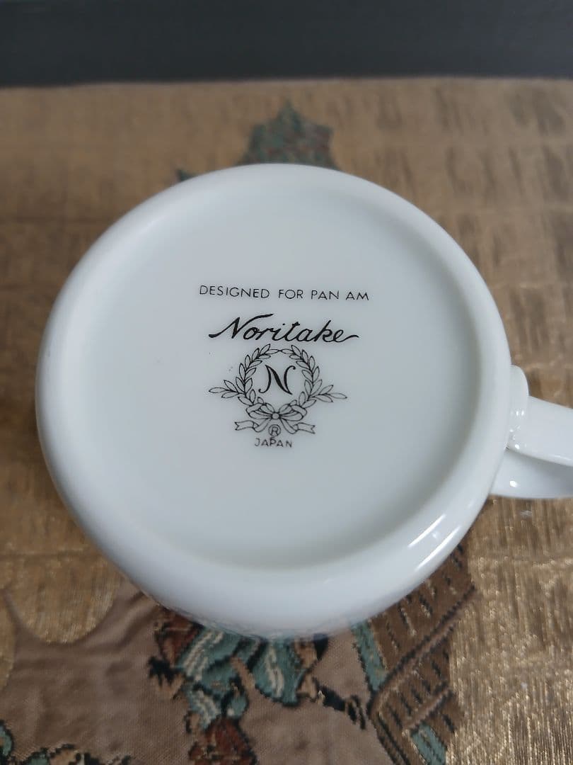 70年代 パンナム 機内用 コーヒー ティーカップ ノリタケ パンアメリカン航空