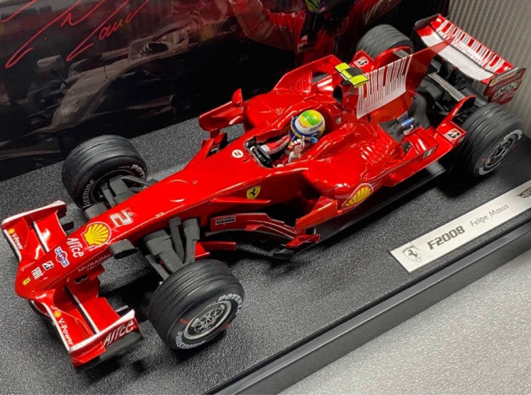 カスタム多数　1/18 マテル　フェラーリF2008 F.マッサ　シャークフィン