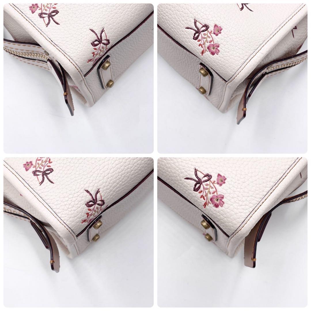 超極美品● COACH コーチ ローグ25 2way ハンドバッグ 花柄 レザー
