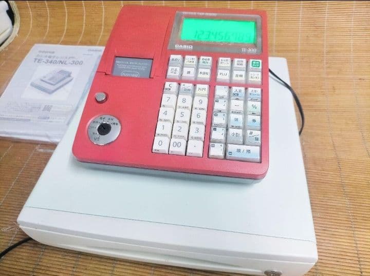 カシオレジスター　TE-300　フル設定無料　 送料無料人気機種　309008