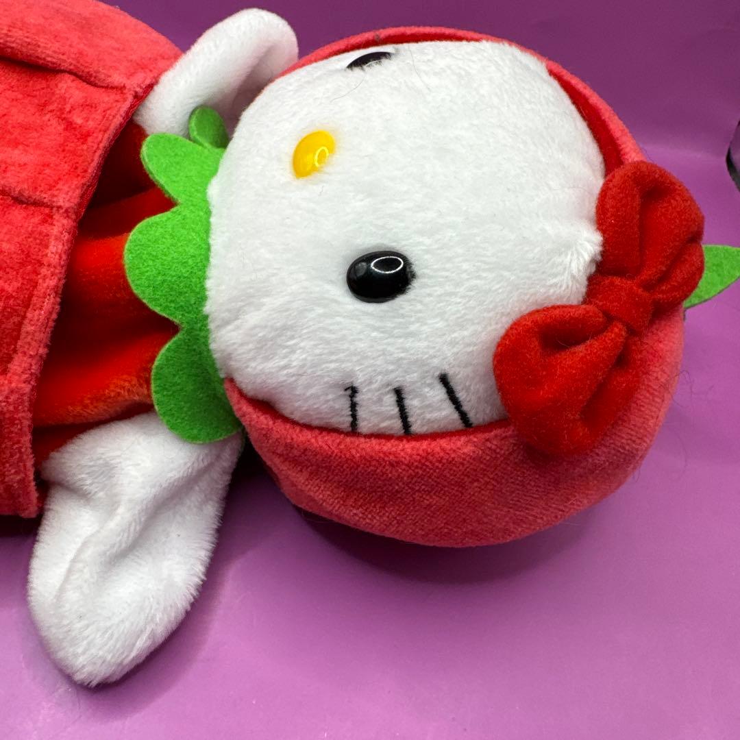 希少♡ハローキティ　りんご着ぐるみパペット人形　ぬいぐるみ　2002年