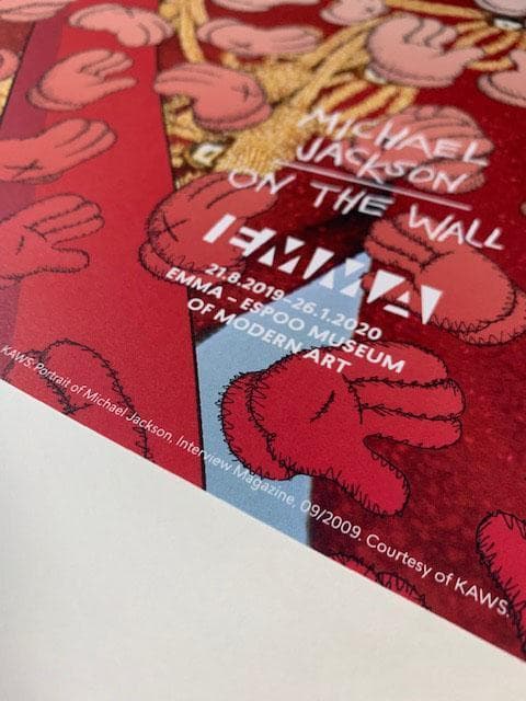 額装品/Michael Jackson ON the Wall/カウズ/ブラック