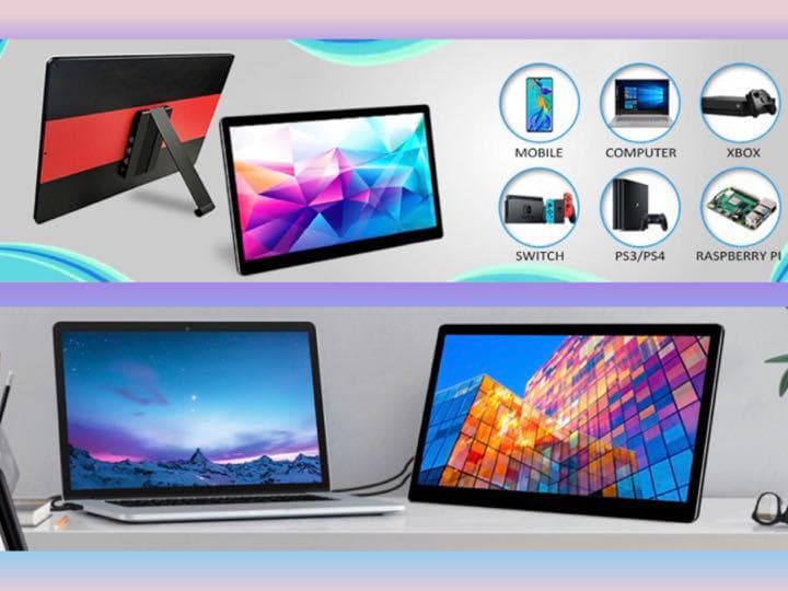 タッチパネル操作OK❣遅延なく高感度でストレスフリー♪❤4Kモバイルモニター