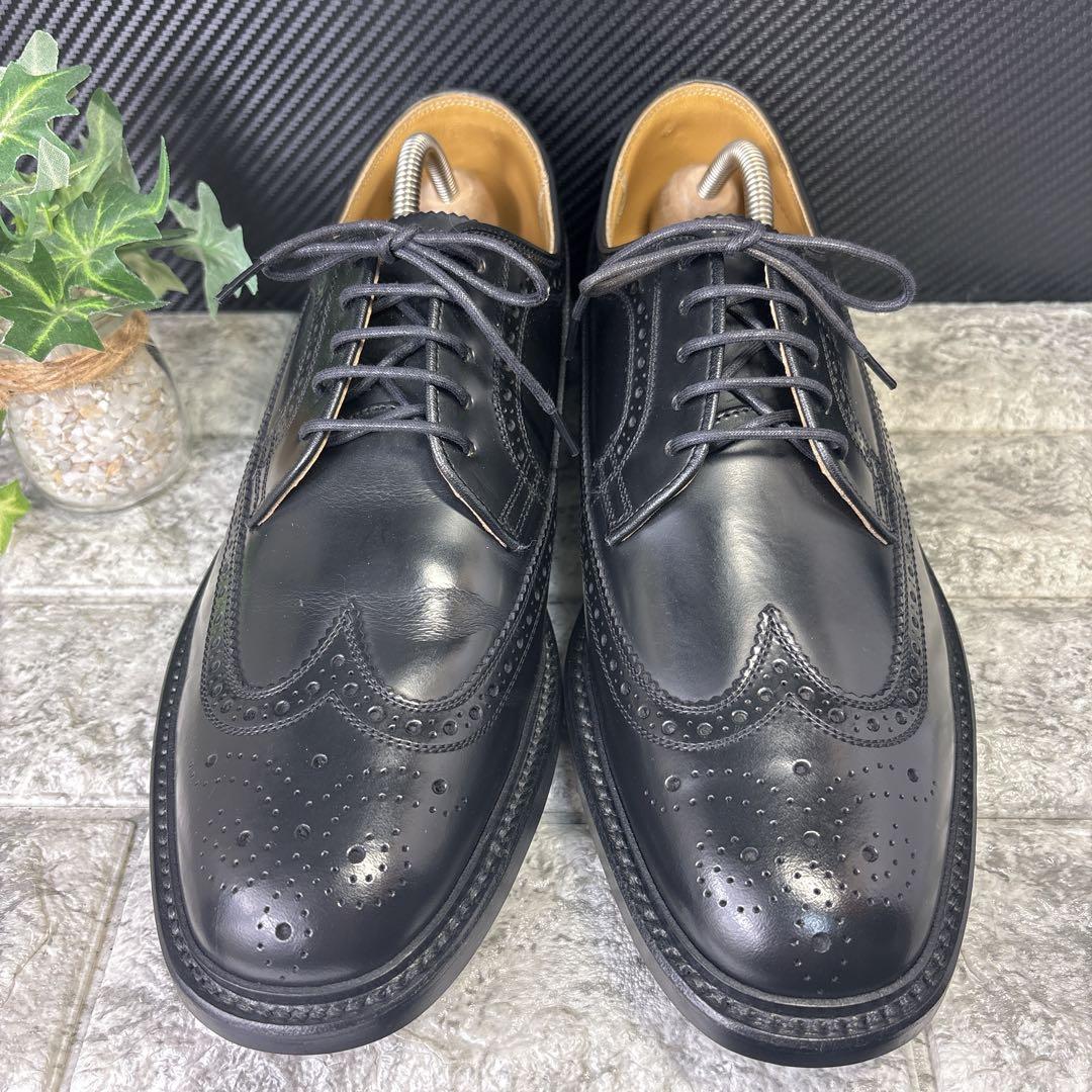 極美品✨️ REGAL ウイングチップ レザー 本革 メダリオン 25.5