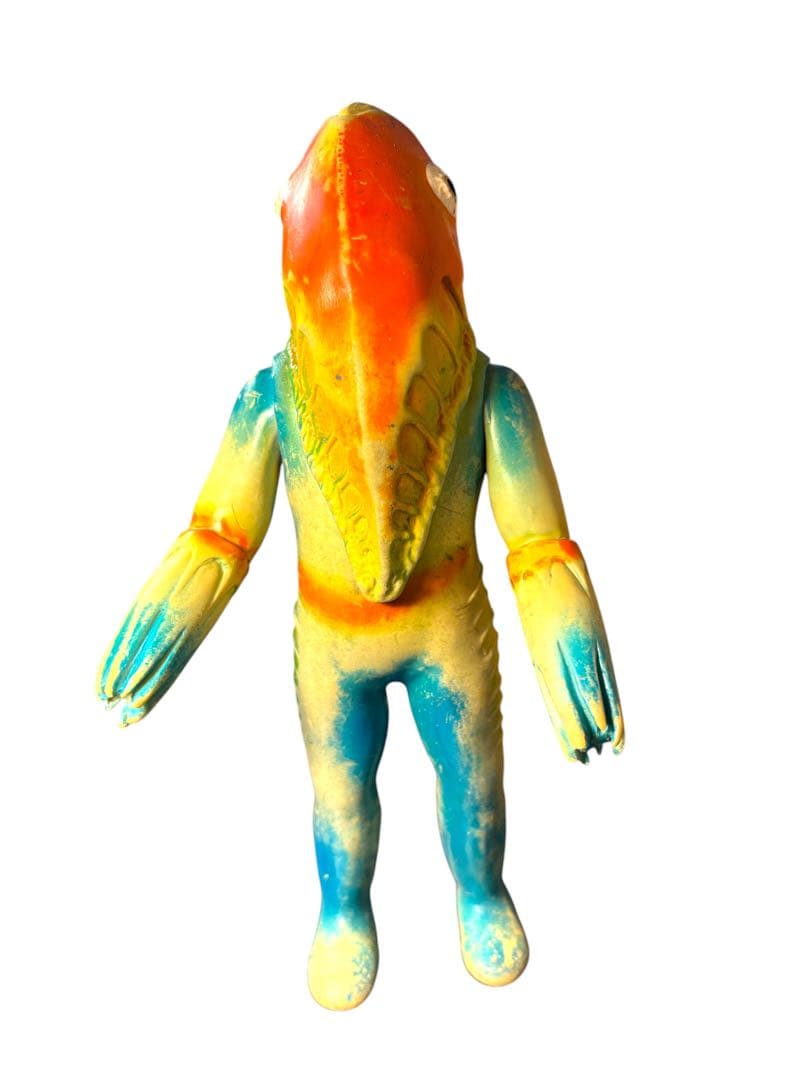 MVH　マルサン　メトロン星人　当時物　ソフビ　ブルマァク　記名有