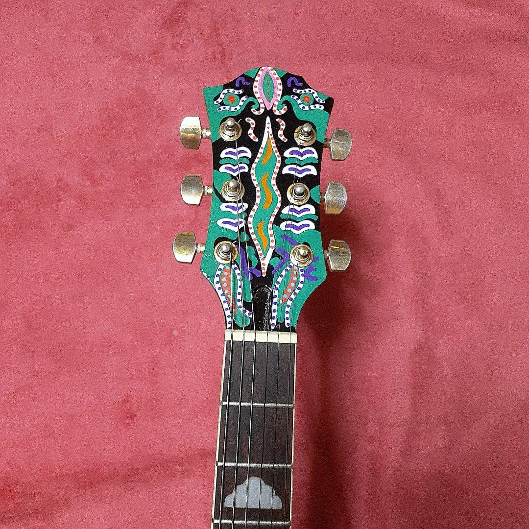 【良・美品】サイケペイント・hideモデル。MGモッキンバードエレキギター。
