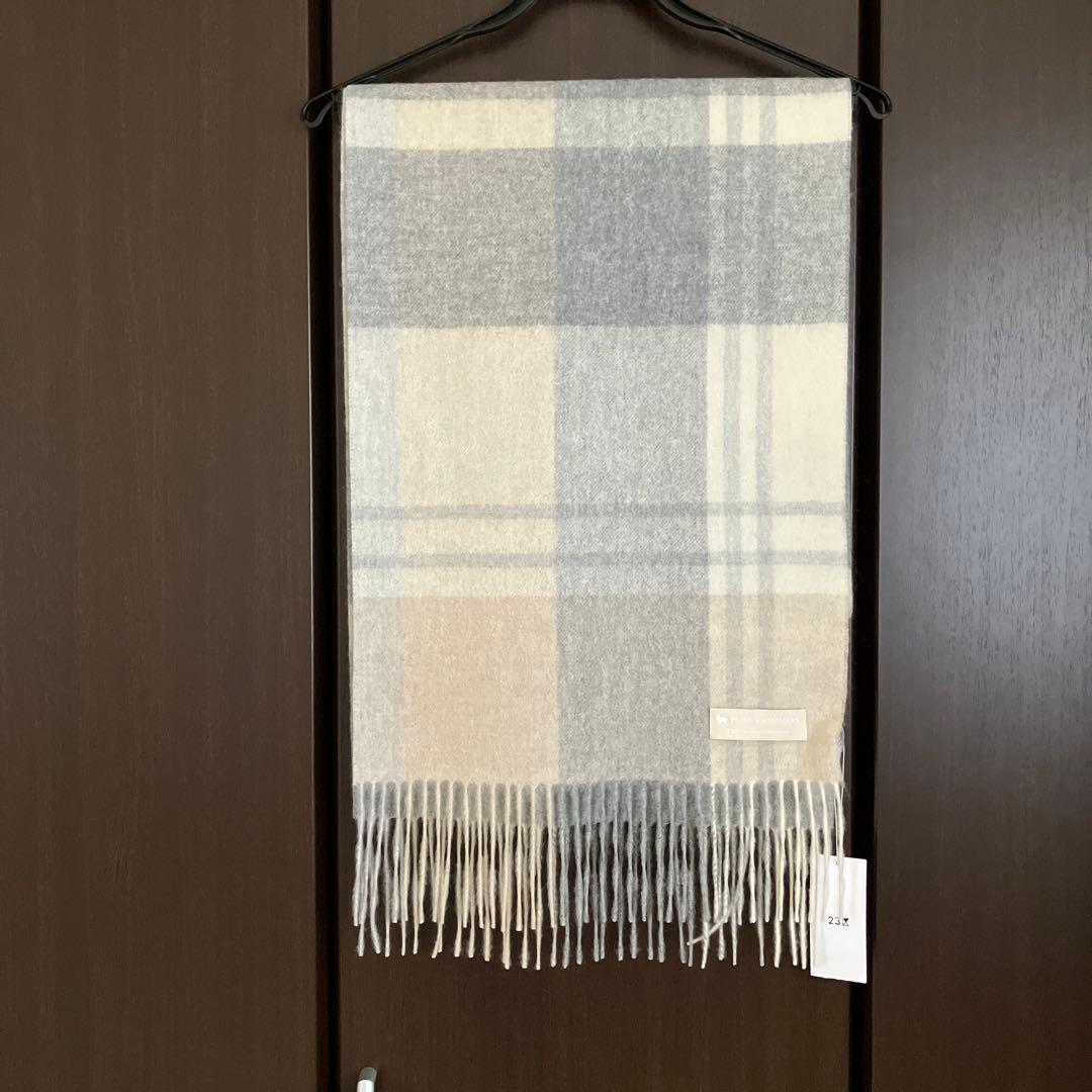 23区 2025AW カシミヤ チェック マフラー　未使用　タグ付き