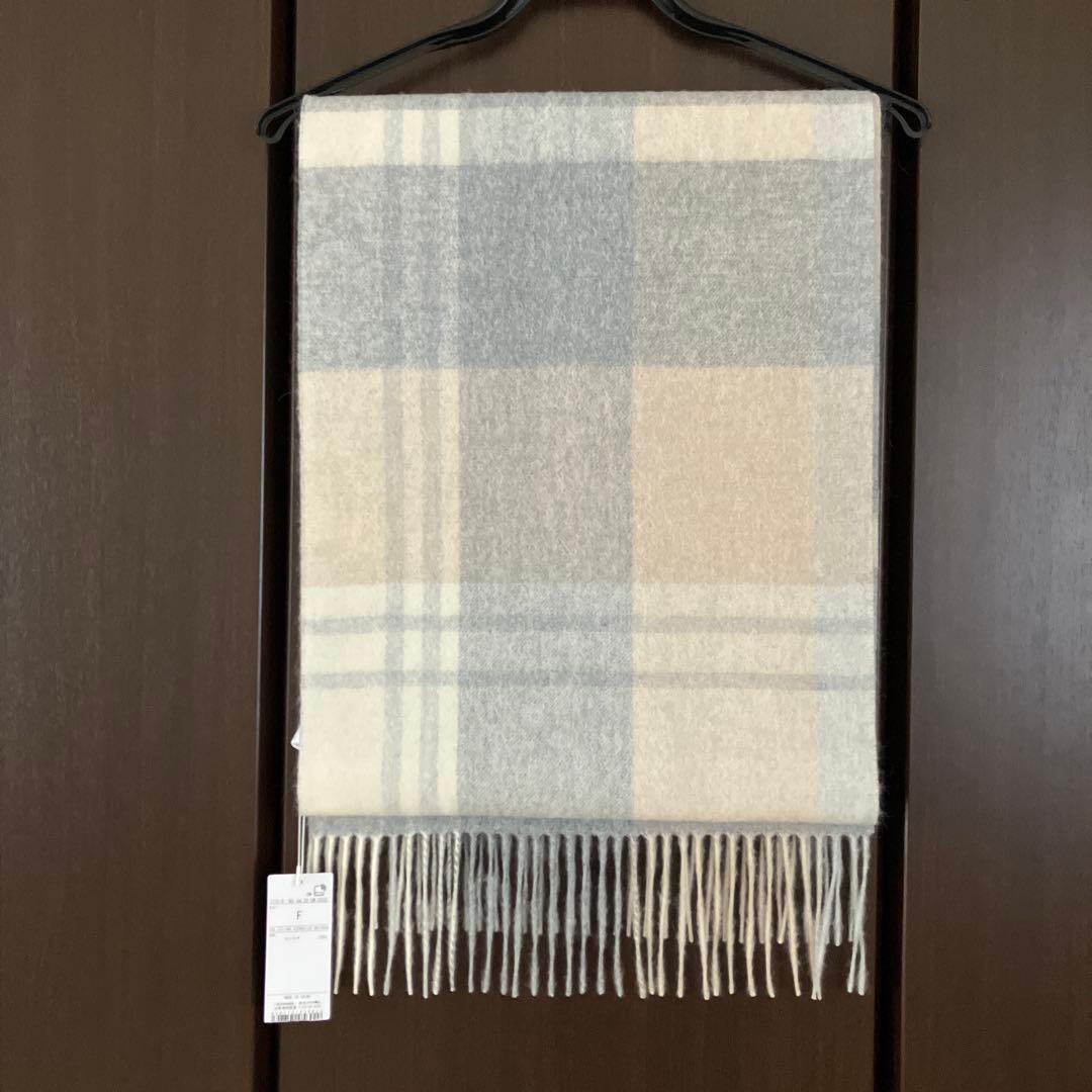 23区 2025AW カシミヤ チェック マフラー　未使用　タグ付き