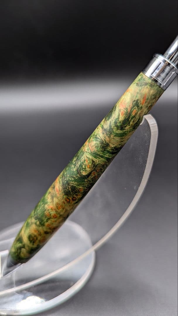 303ペン工房翌檜　スタビライズドウッドバーチバール　木軸シャーペン　ボールペン