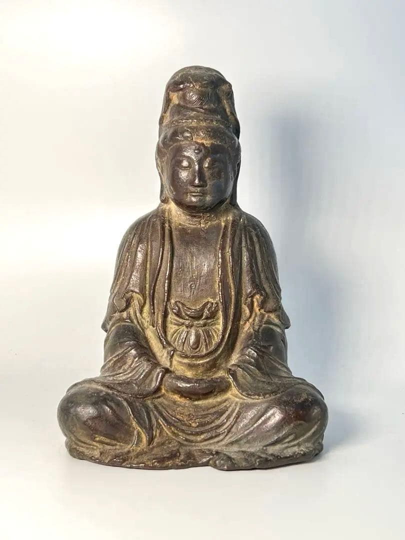 中国明時代　仏像　古銅製　重さ；726g / 西X-1