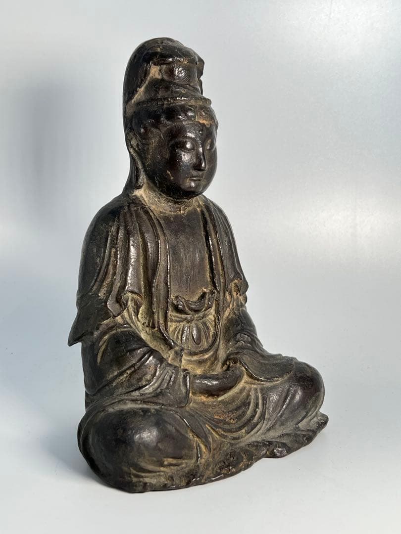 中国明時代　仏像　古銅製　重さ；726g / 西X-1