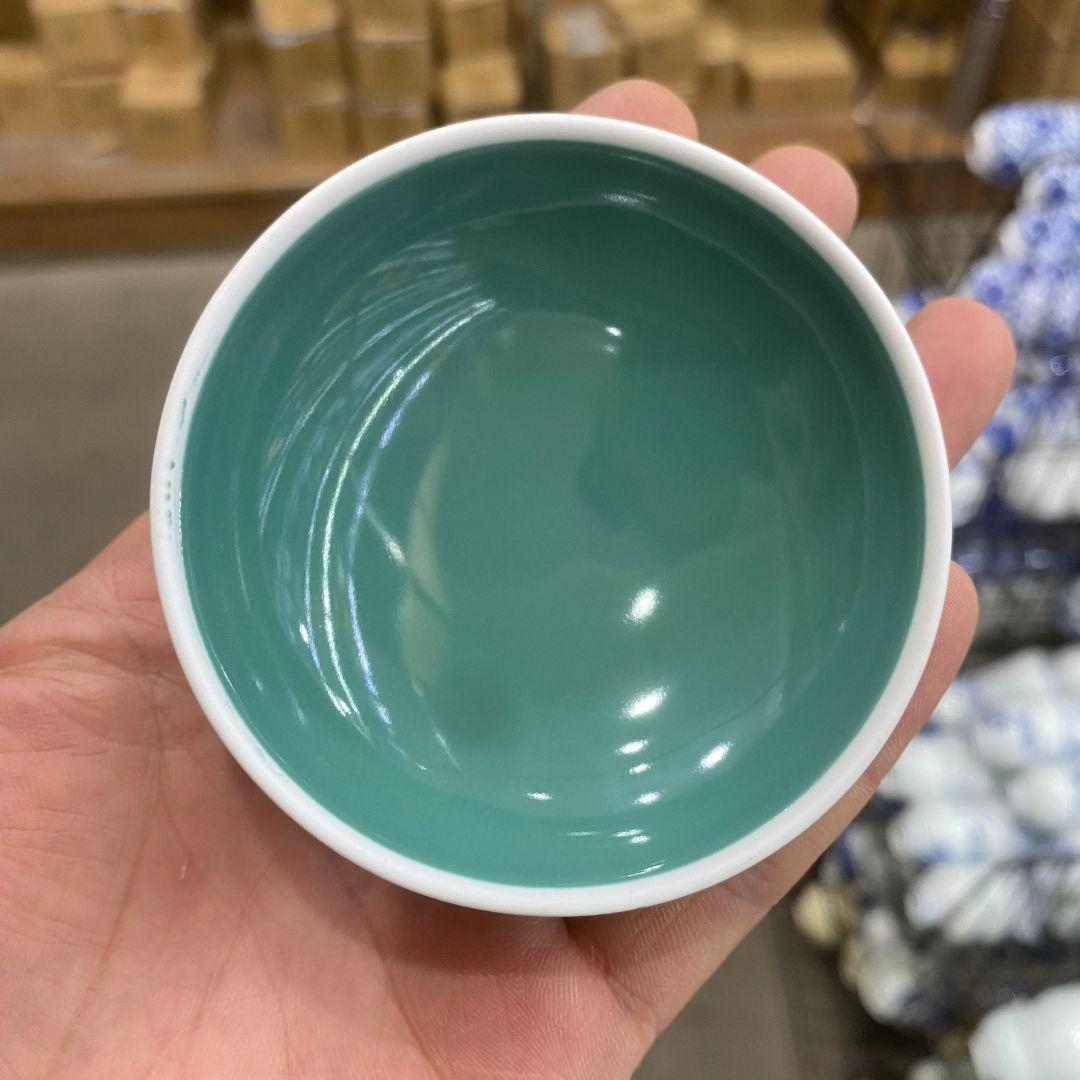 中国茶器 琺瑯彩錦繡纏蓮蓋碗 景徳镇 蓋付き茶器 飲茶食器 煎茶具 未使用品