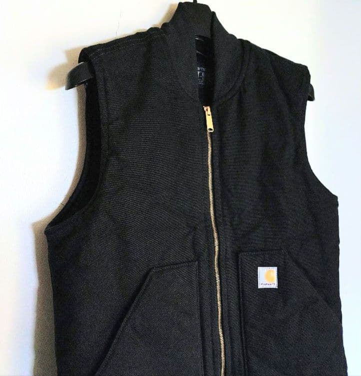 ❒Carhartt【ブラック 】ダックベスト USED美品✨ワンウォッシュ