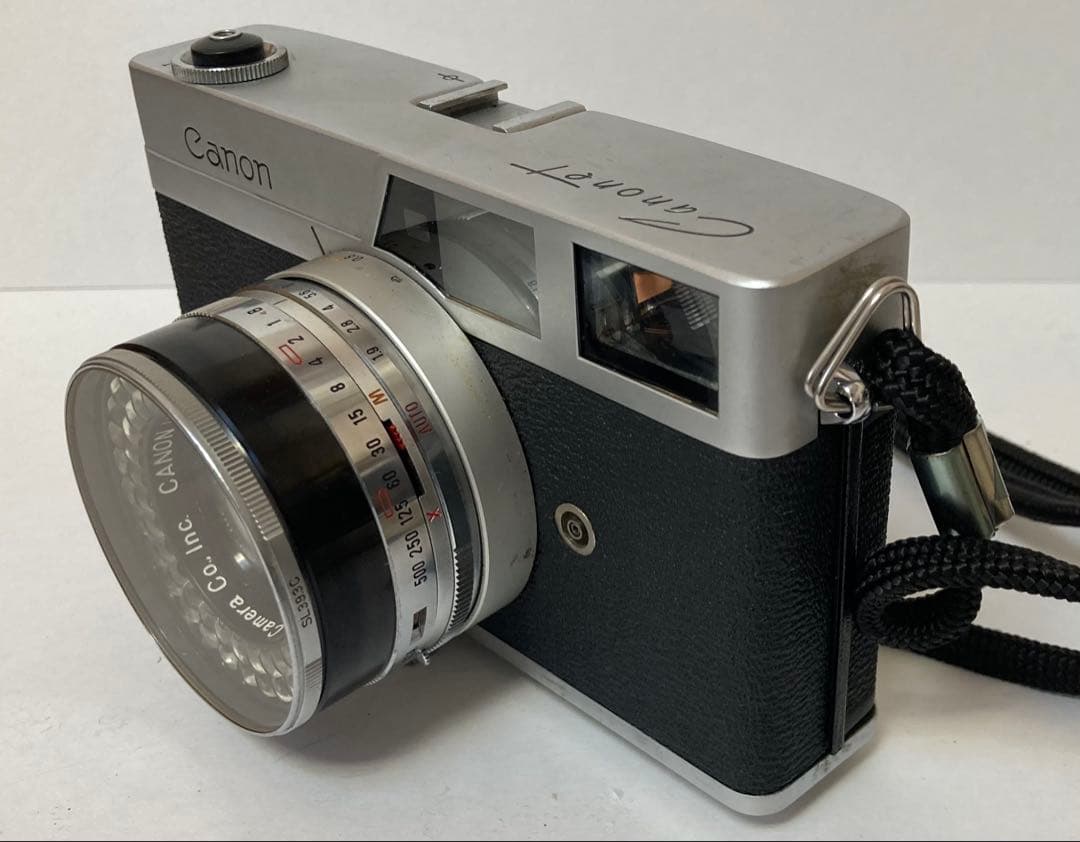 (レア)CANON Canonetフイルムカメラ　箱、ケース、冊子、保証書付き