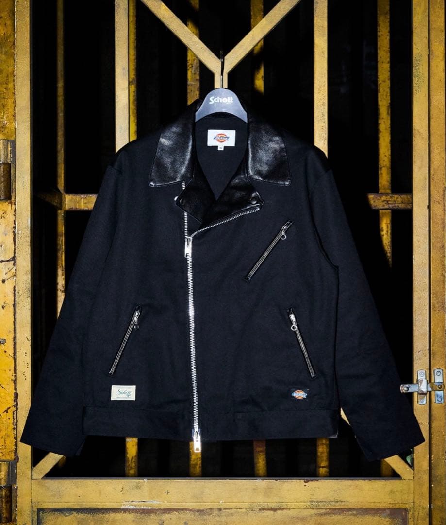ジャケット・アウター Schott Dickies LEATHER DOUBLE RIDERS