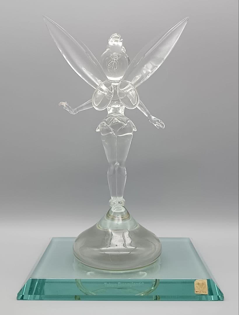 ディズニーランド ティンカーベル オブジェ ガラス シリアルナンバーあり