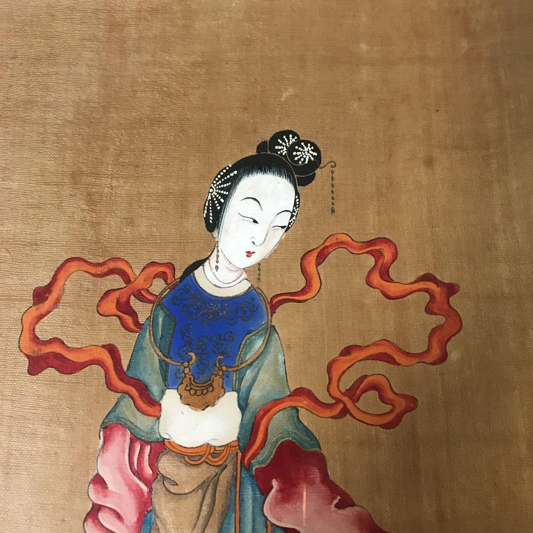 中国 清末 美人画