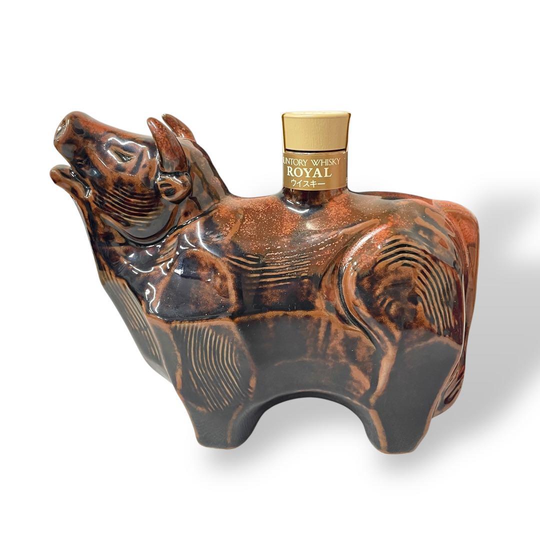【未開栓】SUNTORY /1997 丑（うし）/干支ボトル/陶器