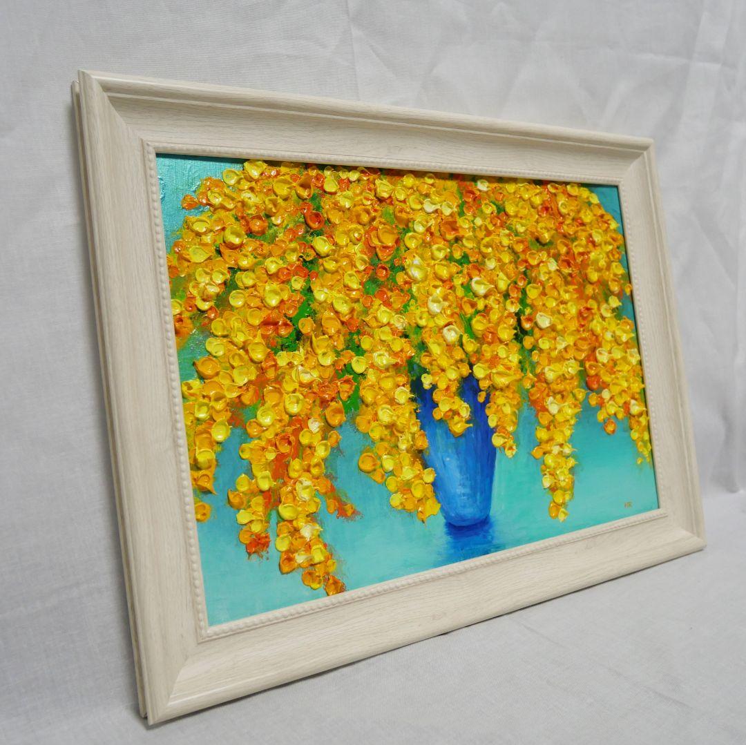 油絵 油彩 油彩画 絵 絵画【ミモザ】