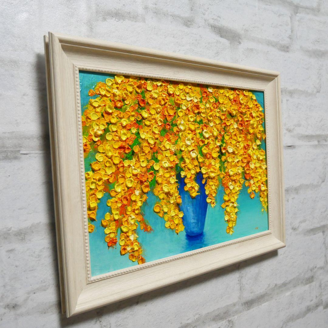 油絵 油彩 油彩画 絵 絵画【ミモザ】