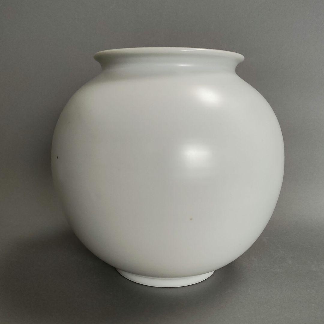 廣州窯　白磁壺　李朝　高麗　韓国　月壺