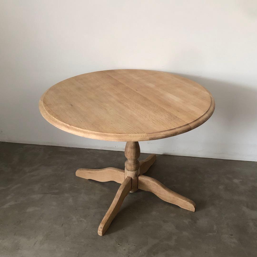 レトロ　アンティーク　古道具　古家具　剥離家具　ストリップド　丸テーブル　古民家