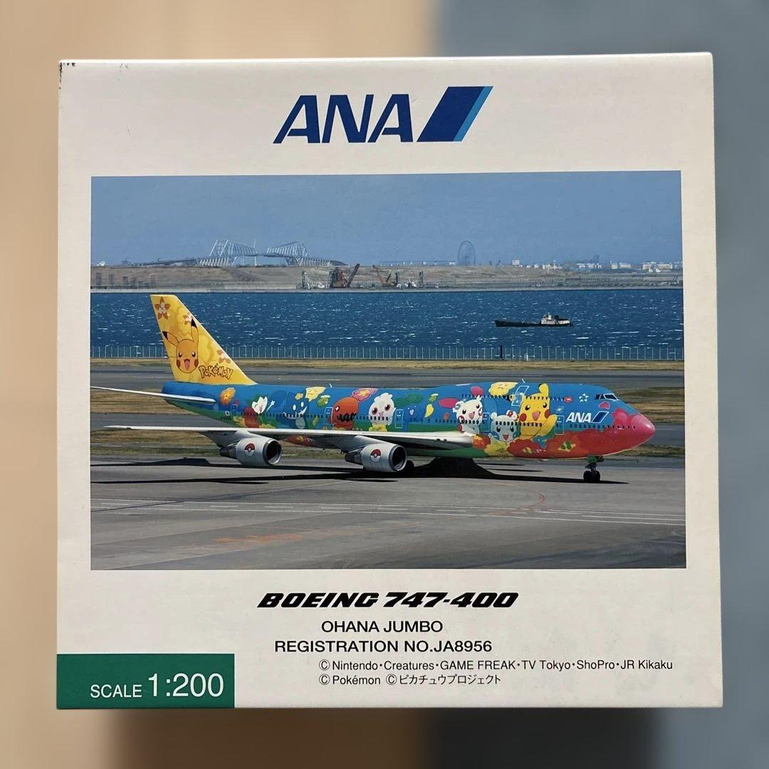 新品 1/200全日空商事B747-400ANAポケモンジェットお花ジャンボ