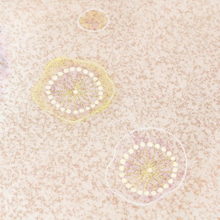 裄６７ｃｍ　京友禅【松井青々】　【手描き本友禅染】と【日本刺繍】　新品の訪問着